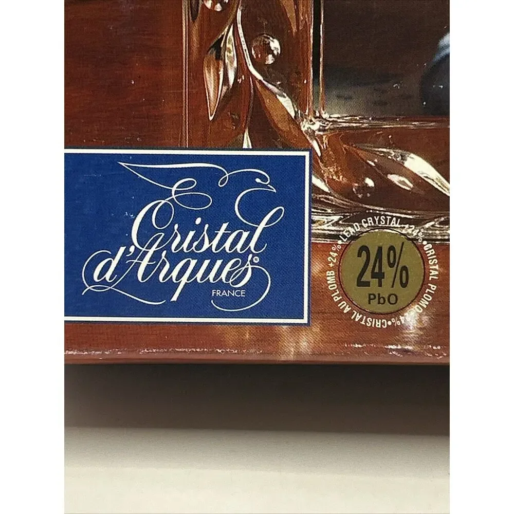 Cristal d' Arques Crystal Petals 24% crystal Photo Frame & Clock Md France C5